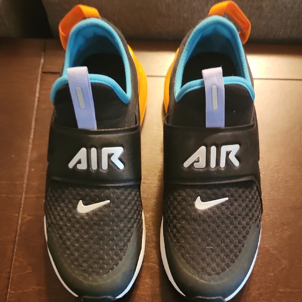 Nike Kids Black and Orange Sneakers